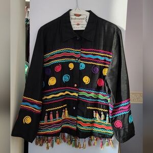 Allure tassel silk blouse